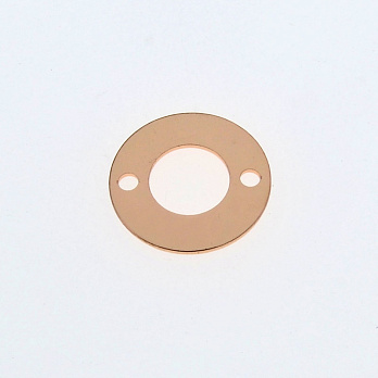Коннектор металлический круглый, 12 мм, Розовое золото (KON-055492)
