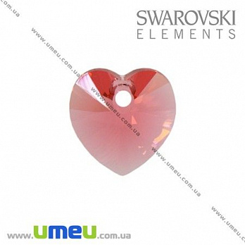 [Архів] Підвіска Swarovski Xilion 6228 Padparadscha, 10 мм, Серце (POD-003255)
