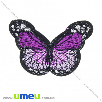 Термоаппликация Бабочка, 7х5 см, Фиолетовая, 1 шт (APL-022186)