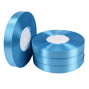 Атласна стрічка, 12 мм, Блакитна (LEN-052738)