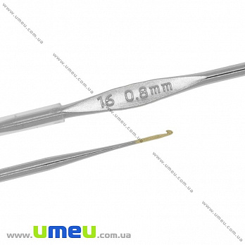 Крючок для вязания стальной Tulip (Япония), 0,8 мм, 1 шт (YAR-023448)