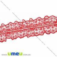 Мереживо на резинці, 40 мм, Червоне (LEN-025750) Мереживо на резинці, 40 мм, Червоне (LEN-025750)