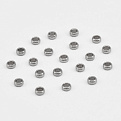Намистини стопери з нерж. сталі, 2 мм, Темне срібло (STL-056671)