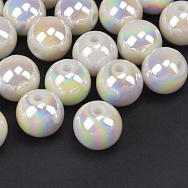 Бусины пластиковые радужные Круглые, 14 мм, Белые (BUS-060798) Бусины пластиковые радужные Круглые, 14 мм, Белые (BUS-060798)