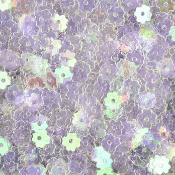 Пайетки Индия цветы плоские, 5 мм, Прозрачные АВ, 5 г (PAI-053159)