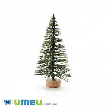 Ялинка на дерев'яній підставці, 9 см, Зелена (DEC-047709)