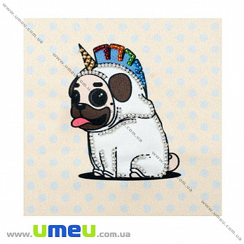 Схема для виш. бісером VDV, Мопс Т-939, 11х11 см (SXM-029357)