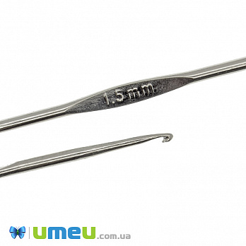 Крючок для вязания стальной ROSE, 1,5 мм, 1 шт (YAR-042234)