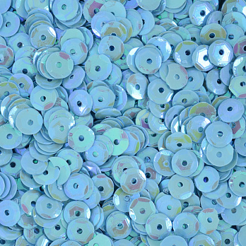 Пайетки Китай круглые граненые, 5 мм, Голубые АВ, 5 г (PAI-052346)