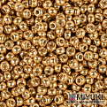 Бисер японский Miyuki круглый RR 8/0 №4203, Duracoat Galvanized, Золотистый (BIS-053188)