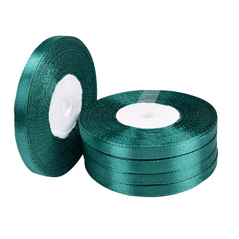 Атласна стрічка, 6 мм, Смарагдова (LEN-052827)