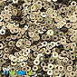 Пайетки Индия круглые плоские, 3 мм, Бронзовые (PAI-037541)