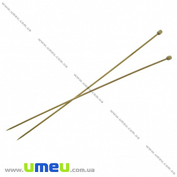 Спиці прямі з заглушкою бамбукові, 3,5 мм, 34 см (YAR-032202)
