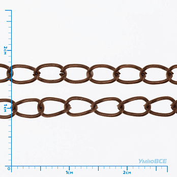 Цепь, Медь, 5,5х3,5 мм, 1 м (ZEP-031750)