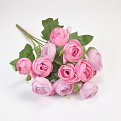 Букет півоній з гіпсофілою, 32 см, Рожевий (DIF-057590)