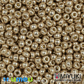 Бисер японский Miyuki круглый RR 8/0 №4204, Duracoat Galvanized, Золотистый (BIS-049837)