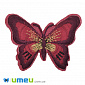 Термоаплікація Метелик, 7,5х5,5 см, Бордова, 1 шт (APL-042291)
