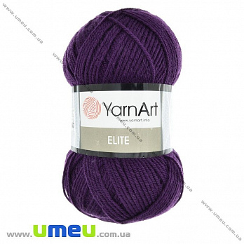 Пряжа YarnArt Elite 100 г, 300 м, Фиолетовая 49, 1 моток (YAR-023281)