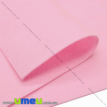 [Архів] Фетр м'який 1,3 мм, 20х30 см, 546 Рожевий світлий (FLT-034183)