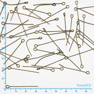 Булавки, Антична бронза, 3,2 см, 0,7 мм, уп (5 г) (PIN-056165)