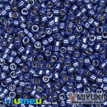 Бісер японський Miyuki Delica 11/0 DB2517, Duracoat Galvanized, Синій (BIS-045507)