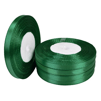 Атласна стрічка, 6 мм, Зелена (LEN-057044)