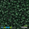Бисер чешский Рубка 10/0, №50060m, Зеленый т. прозрачный матовый, 5 г (BIS-024278)