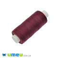 Нить полиэстеровая KIWI №40/2, col.121, Бордовая, 366 м (MUL-046695)