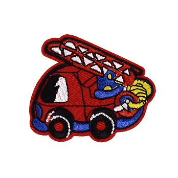 Термоаплікація дитяча Пожежна машина, 6,5 х5,5 см (APL-055126)