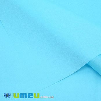Бумага тишью, Бирюзовая светлая, 65х50 см, 1 лист (UPK-039596)