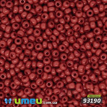 Бісер чеський 8/0, №93190, Червоний, Натуральний (BIS-044439)