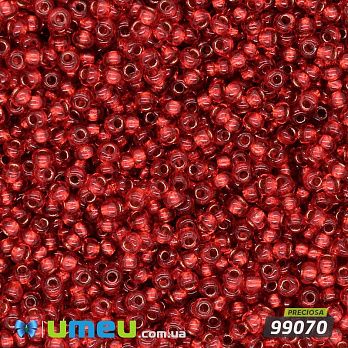 Бісер чеський №371/99070, Червоний, Блискучий, 10/0 (BIS-043869)