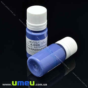 Акриловая краска, Синяя (ультрамарин), 10 мл, 1 шт (DIF-015400)