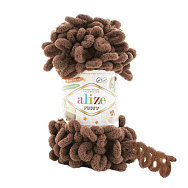 Пряжа Alize Puffy 100 г, 9,2 м, Коричневая 321 (YAR-060746)