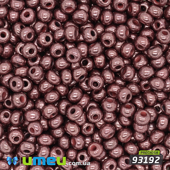 Бісер чеський 6/0, №93192, Вишневий, Перламутровий (BIS-044888)