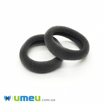 Гумка для волосся мікрофібра, 30 мм, Сіра темна (OSN-049564)