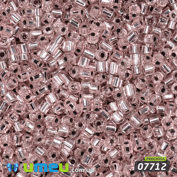 Бісер чеський Рубка 11/0, №07712, Рожевий світлий блискучий (BIS-050895)