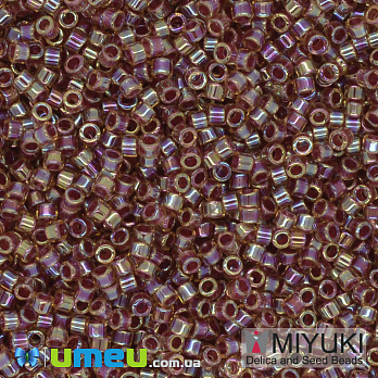 Бісер японський Miyuki Delica 11/0 DB088, Коричневий світлий АВ (BIS-040018)