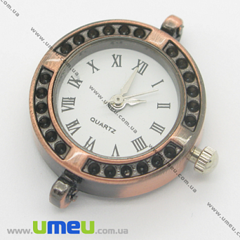 Часы для браслетов круглые, Медь, 29х22 мм, 1 шт (CLC-006099)