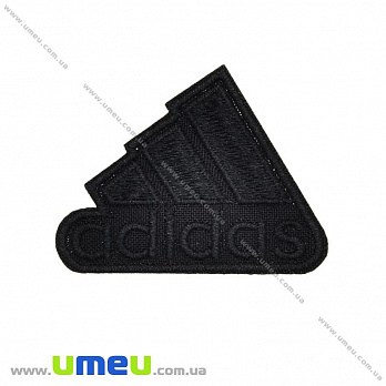 Термоаппликация Adidas, 5,5х4,5 см, Черная, 1 шт (APL-027698)