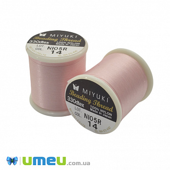 Нить для бисера Miyuki 14, Розовая светлая, 50 м (MUL-045290)