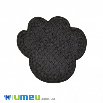 Термоаплікація Лапка, 6х5,5 см, Чорна (APL-042397)