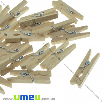 Набір декоративних пріщепкок, 35х10 мм, Натуральна (DIF-037128)