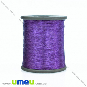 Нить металлизированная 0,1 мм, Фиолетовая, 1 катушка (KNT-028181)