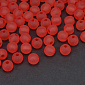 Бусины акриловые матовые, Круглые, 6 мм, Красные (BUS-059796)