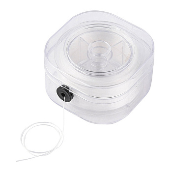 Волосінь еластична волокниста в диспенсері, 0,8 мм, Прозора (LES-057017)