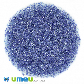 Бісер китайський дрібний, 12/0, Синій фарбований, 2 мм (BIS-037696)