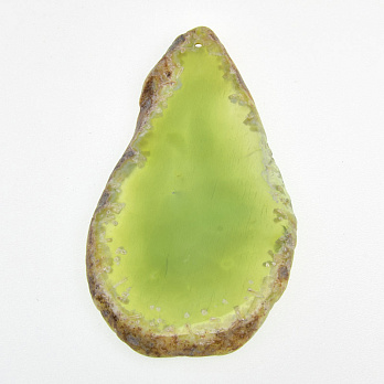 Зріз Агату, Зелений, 75х42 мм (POD-009233)