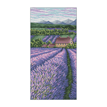 Набір для вишивання нитками VDV, Лавандове поле М-1275, 20х40 см (SXM-054940)