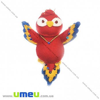 Набор из фетра для создания игрушки, Попугай ФН-78, 14х11 см, 1 набор (FLT-034872)